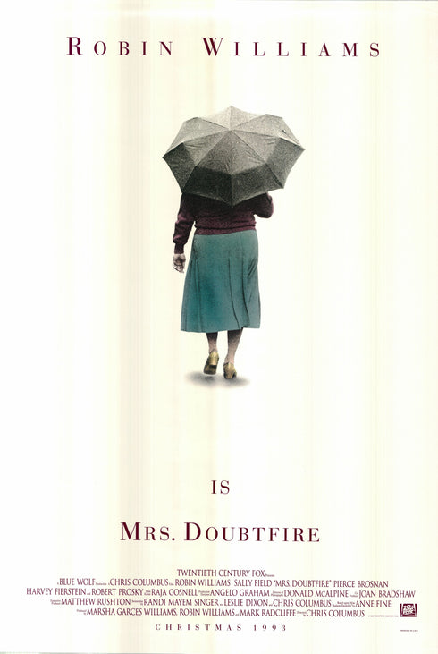 mrs. doubtfire 1993 advance one sheet poster rolled