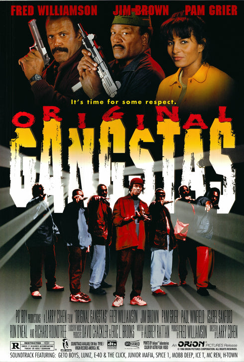 original gangstas 1996 one sheet poster rolled double sided