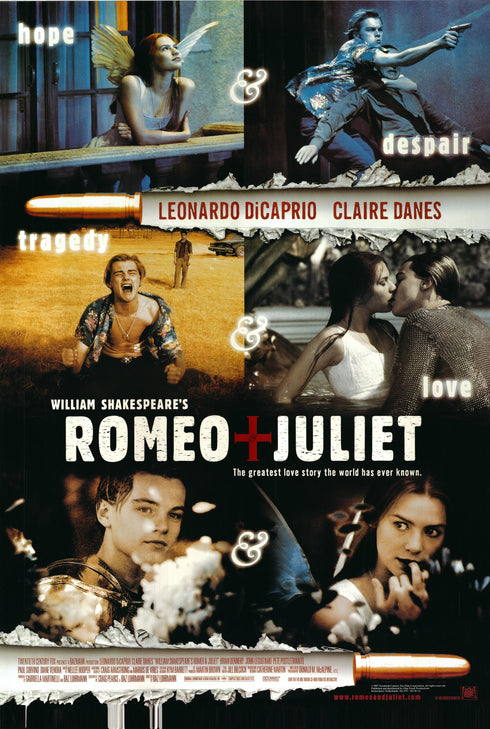 romeo and juliet 1996 one sheet poster rolled