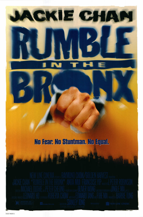 rumble in the bronx 1996 advance one sheet poster rolled double sided