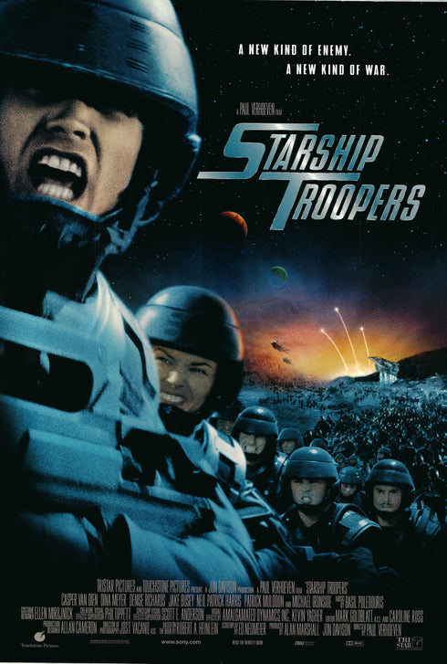 starship troopers 1997 one sheet poster rolled double sided