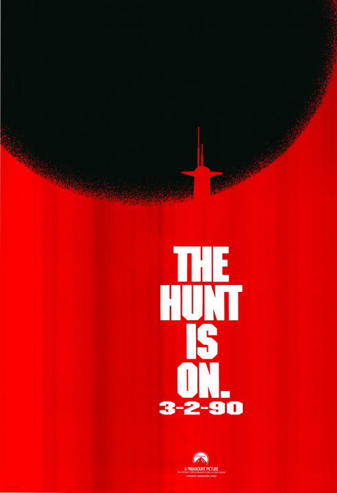 the hunt for red october 1990 advance one sheet poster rolled