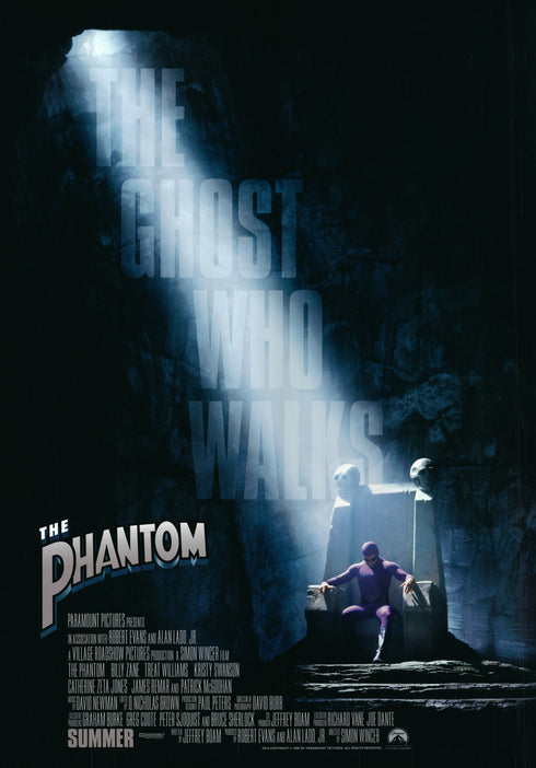 the phantom 1996 advance one sheet poster rolled
