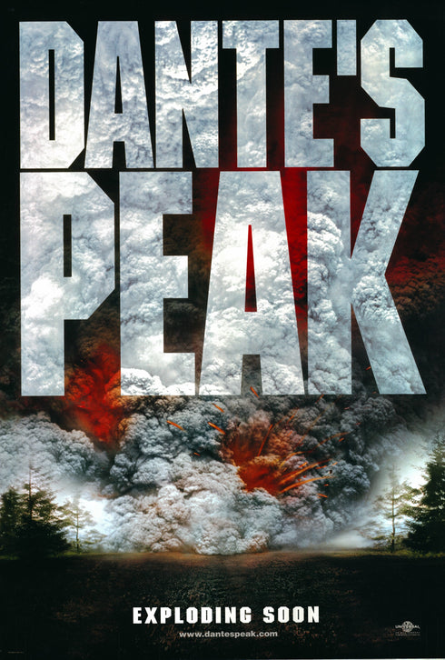 dante's peak 1997 advance one sheet poster rolled