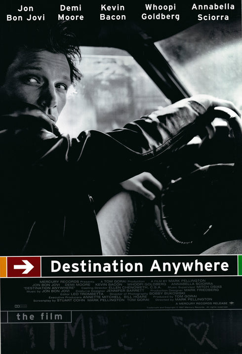 destination anywhere 1997 one sheet poster rolled