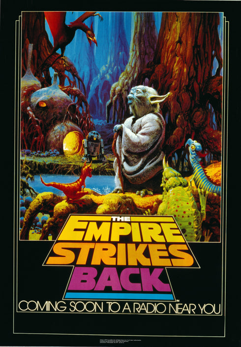 empire strikes back (colorful) 1982 movie poster NPR reading