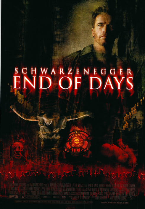 end of days 1999 one sheet poster rolled
