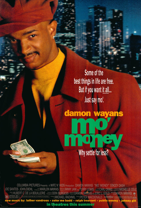 mo money 1992 advance one sheet poster rolled