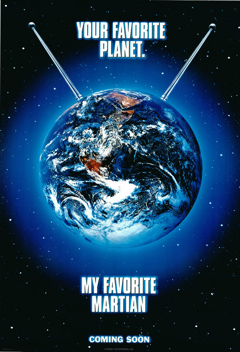 my favorite martian 1997 advance one sheet poster rolled
