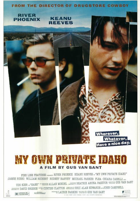 my own private idaho 1997 one sheet poster rolled
