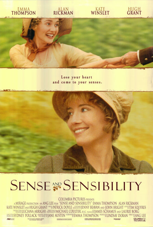 sense and sensibility 1995 one sheet poster rolled