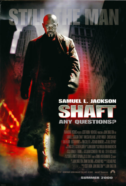 shaft 2000 advance one sheet poster rolled