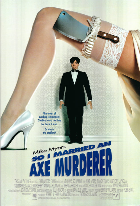 so i married an axe murderer 1993 one sheet poster rolled