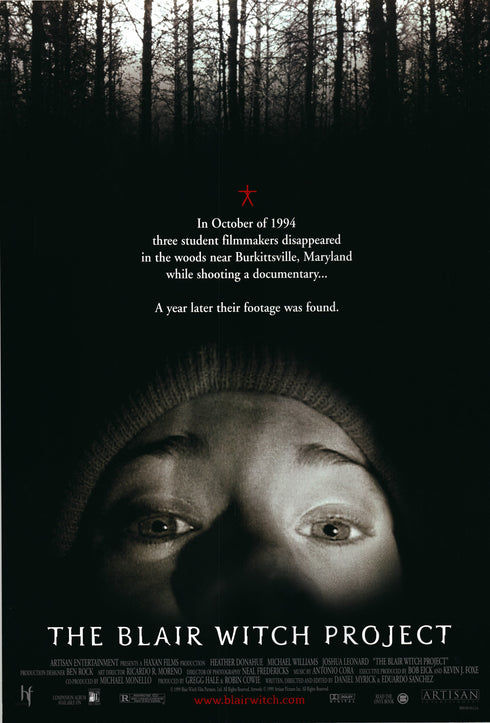 the blair witch project 1999 version b one sheet poster rolled