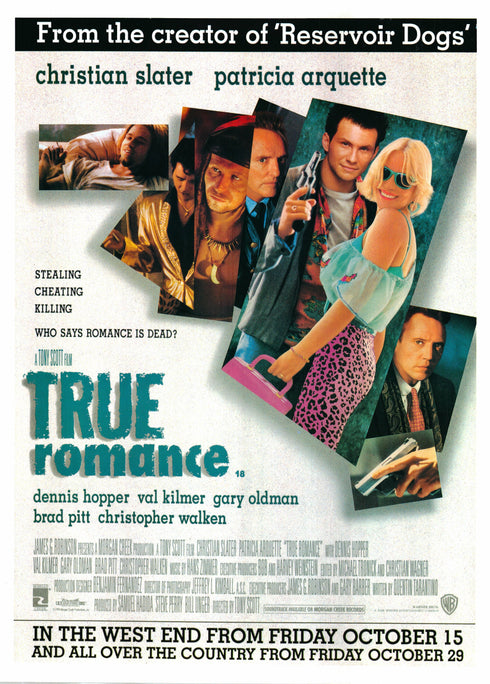 true romance 1993 internatinonal one sheet poster rolled