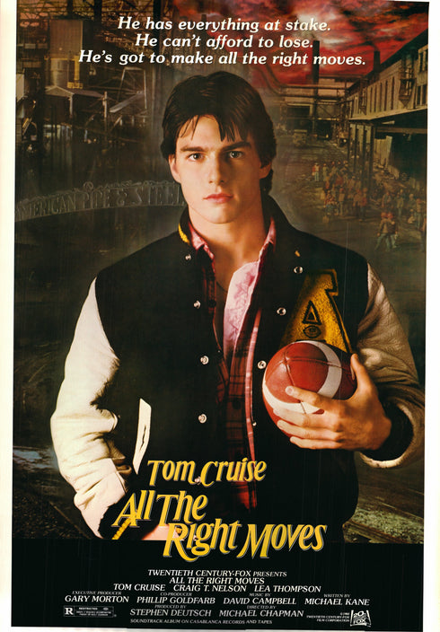 all the right moves 1983 one sheet poster rolled cardstock