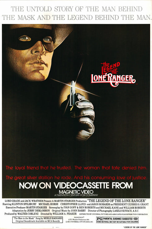 legend of the lone ranger 1981 one sheet poster rolled