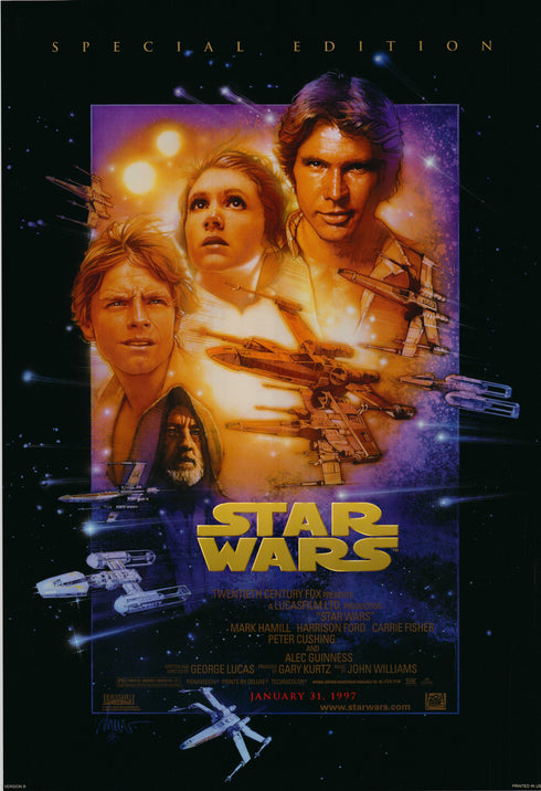 star wars 1993R one sheet poster rolled