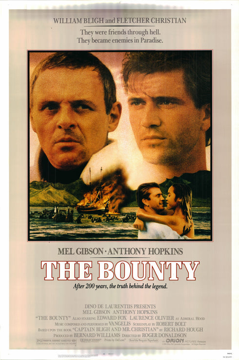 the bounty 1984 one sheet poster rolled cardstock