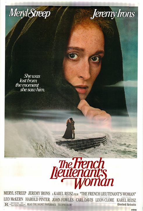 the french lieutenant's 1981 one sheet poster rolled cardstock