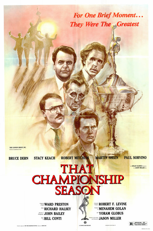 that championship season 1982 one sheet poster folded