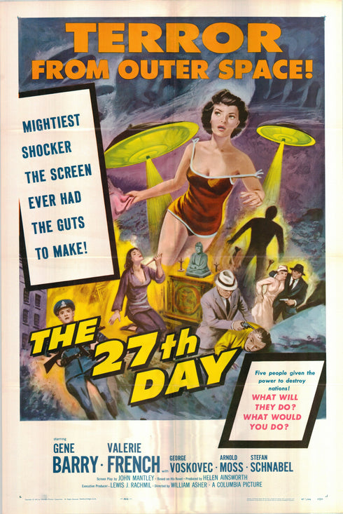 the 27th day 1957 one sheet poster folded