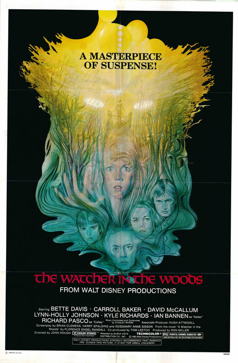 the watcher in the woods 1980 one sheet poster folded