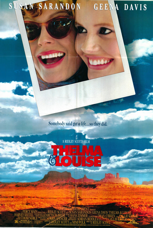 thelma and louise 1991 one sheet poster folded