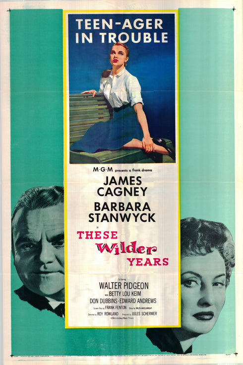 these wilder years 1956 one sheet poster folded