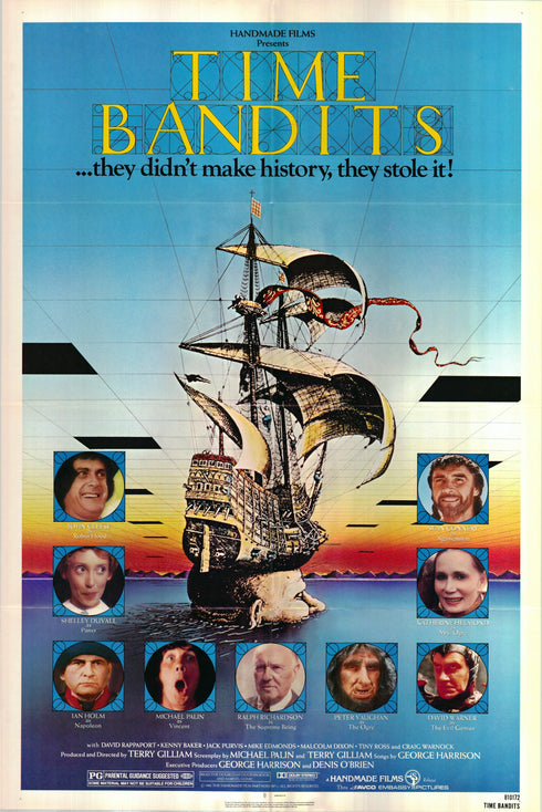 time bandits 1981 one sheet poster folded