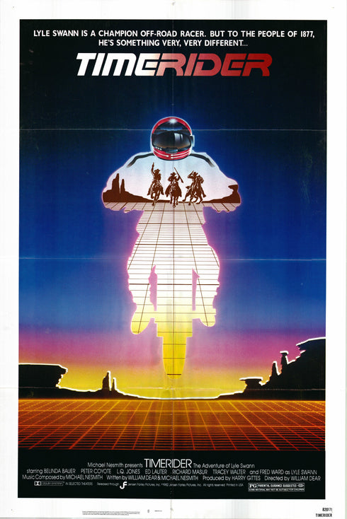 timerider 1982 one sheet poster folded
