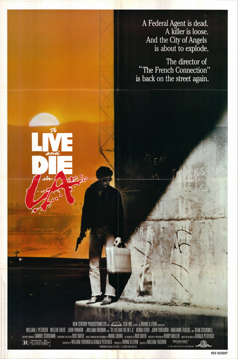 to live and die in la 1985 one sheet poster folded