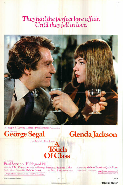a touch of class 1973 one sheet poster folded
