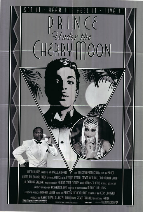 under the cherry moon 1986 one sheet poster folded