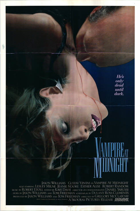 vampire at midnight 1987 one sheet poster folded