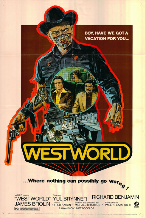 westworld 1973 one sheet poster folded