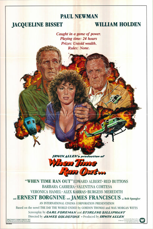 when time ran out 1980 one sheet poster folded