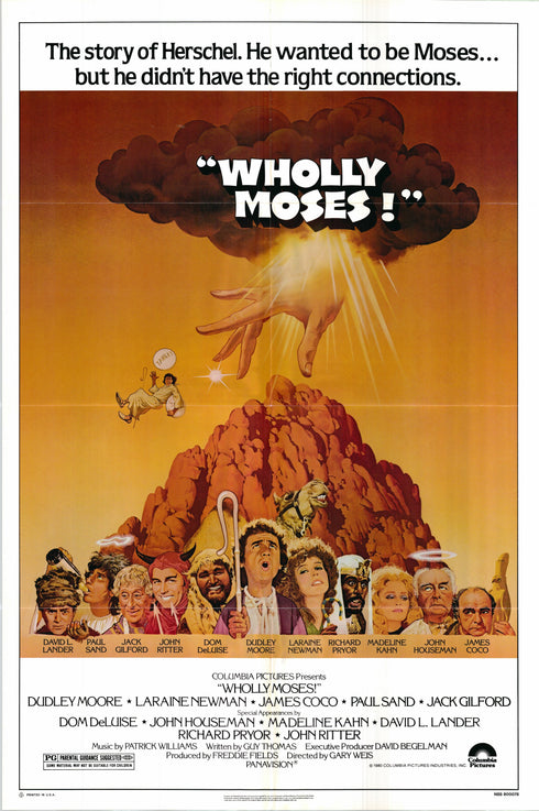 wholly moses 1980 one sheet poster folded