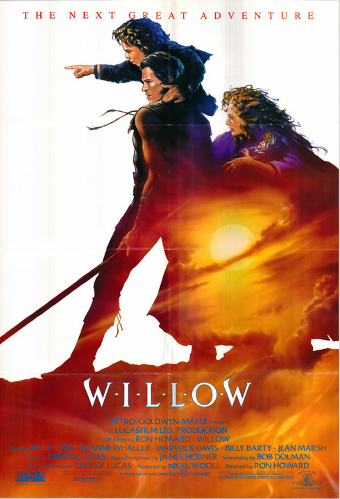 willow 1987 one sheet poster folded