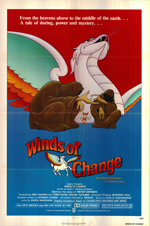 winds of change 1979 one sheet poster folded