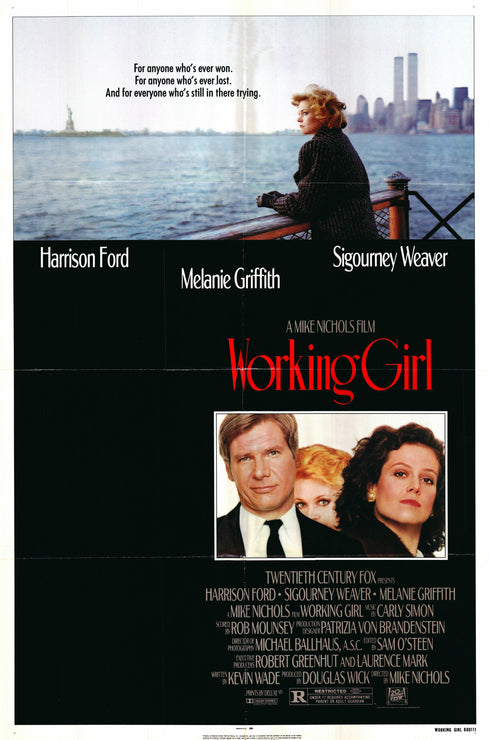 working girl 1988 one sheet poster folded