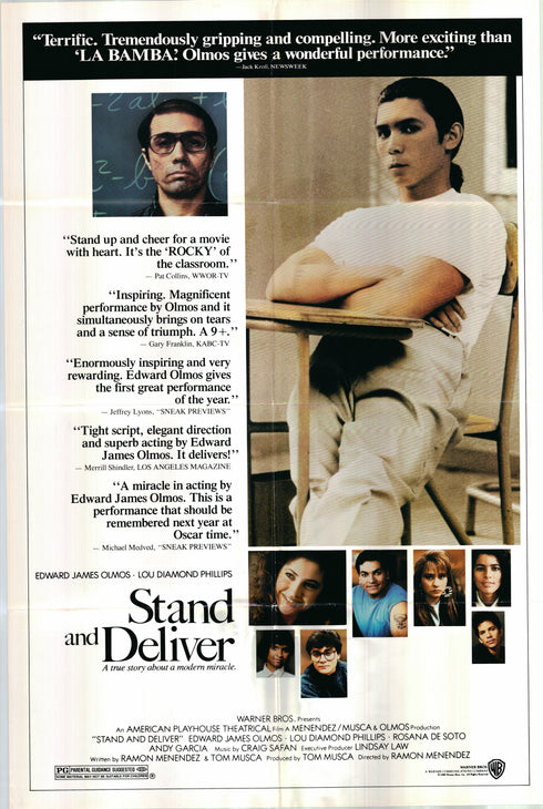 stand and deliver 1988 one sheet poster folded