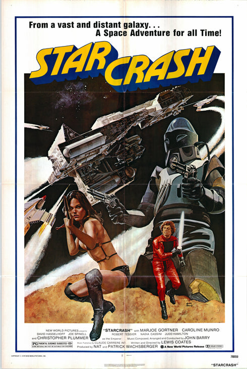 starcrash 1978 one sheet poster folded