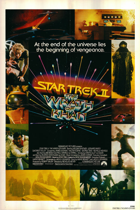 star trek ii 1982 one sheet poster folded