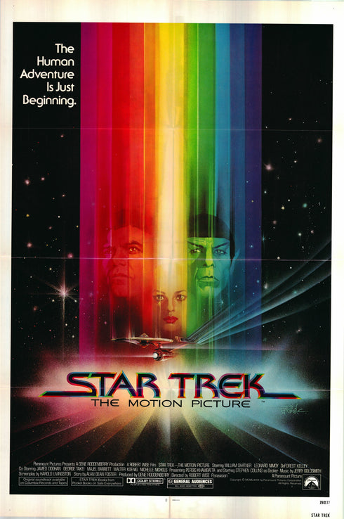 star trek 1977 one sheet poster folded