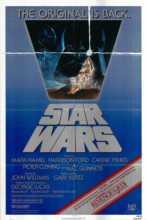 star wars trilogy 1982R one sheet poster folded