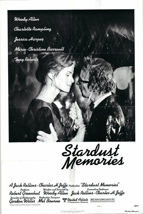 stardust memories 1980 version c one sheet poster folded