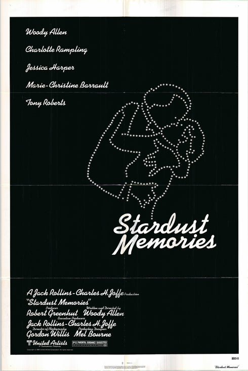 stardust memories 1980 one sheet poster folded