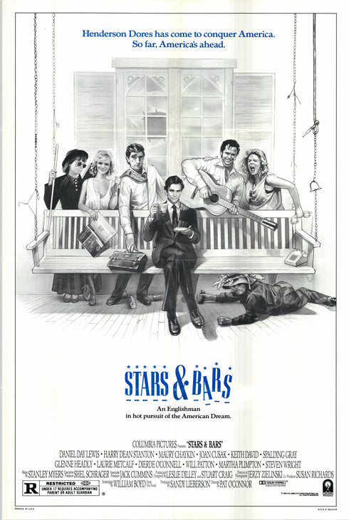 stars & bars 1988 one sheet poster folded