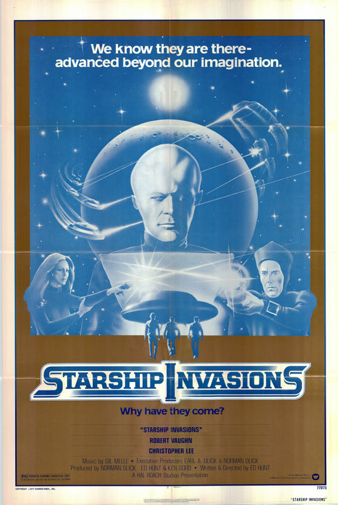 starship invasions 1977 one sheet poster folded